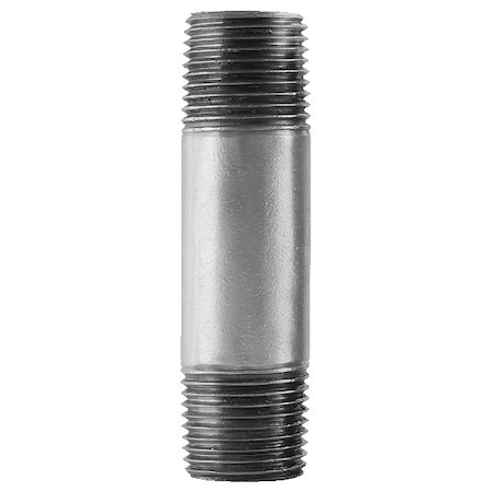 STZ 309 18X312 Pipe Nipple, 1/8 In, Steel, SCH 40 Schedule, 3-1/2 In L